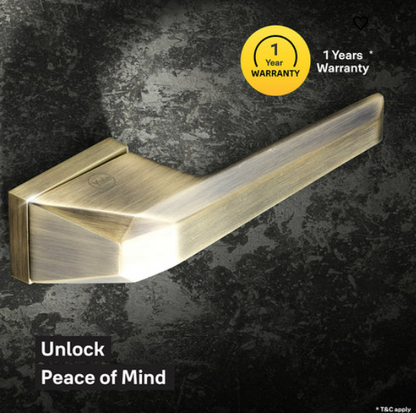 YMEL 704-AB Yale Mortise Lock Comboset with Rose and Escutcheons, Key Cylinder with Knob inside and keys Outside, Antique Brass
