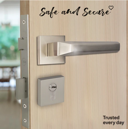 YPBL-804-Solid Brass Premium Lever Handle, Satin Steel