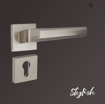 YPBL-804-Solid Brass Premium Lever Handle, Satin Steel