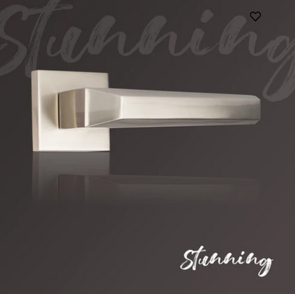YPBL-804-Solid Brass Premium Lever Handle, Satin Steel