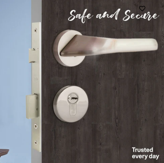 YPBL-802-SS Solid Brass Lever Handle, Satin Nickel