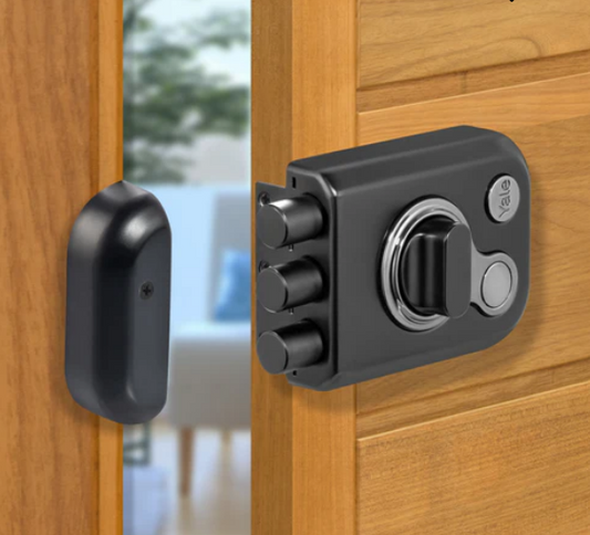 Yale Katros Rimlock KRT-3B-TT-BM/BN – Tribolt, 3 Deadbolts, Thumbturn, 4 Dimple Keys (Black Matt and Black Nickel)