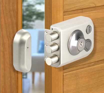 Yale Kratos™ RIM lock KRT-3B-DC-SSM/BN – Tribolt, 3 Deadbolts, Both Side Keys, 4nos. Dimple Keys (SSM/BN Finish)