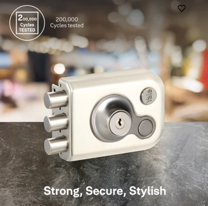 Yale Kratos™ RIM lock KRT-3B-DC-SSM/BN – Tribolt, 3 Deadbolts, Both Side Keys, 4nos. Dimple Keys (SSM/BN Finish)