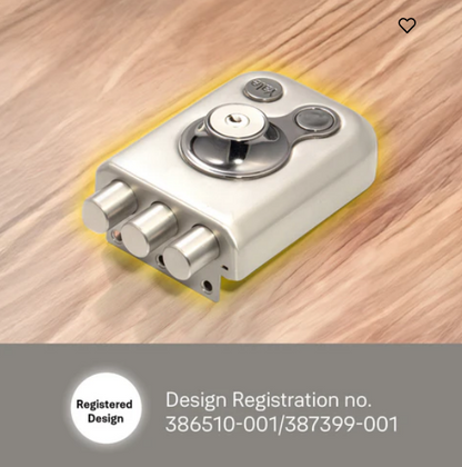 Yale Kratos™ RIM lock KRT-3B-DC-SSM/BN – Tribolt, 3 Deadbolts, Both Side Keys, 4nos. Dimple Keys (SSM/BN Finish)