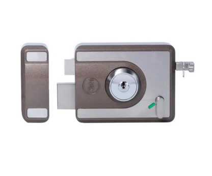 CBS-Cinco Stark Series Premium Rim Main Door Lock, Both Side Keys, Brown