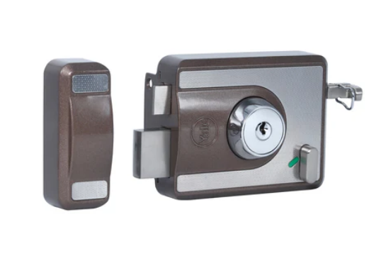CBS-Cinco Stark Series Premium Rim Main Door Lock, Both Side Keys, Brown