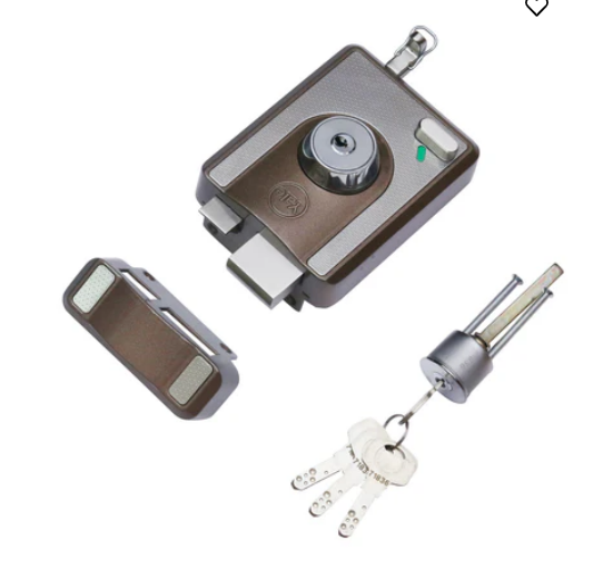 CBS-Cinco Stark Series Premium Rim Main Door Lock, Both Side Keys, Brown