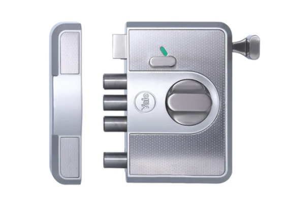 CBR-Cinco 500,Latch & DeadBolt Main Door Lock, Knob Inside, Silver