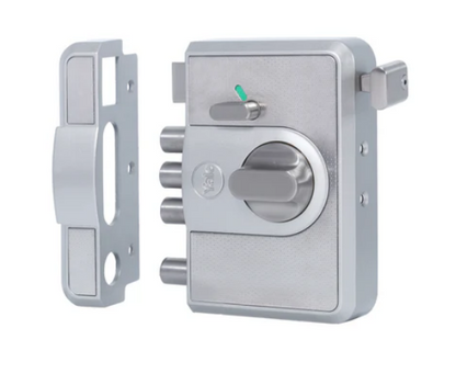 CBR-Cinco 500,Latch & DeadBolt Main Door Lock, Knob Inside, Silver