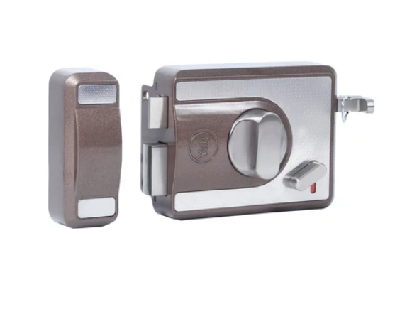 CBS-Cinco Stark Series Premium Rim Main Door Lock , Knob Inside, Brown
