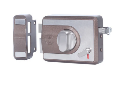 CBS-Cinco Stark Series Premium Rim Main Door Lock , Knob Inside, Brown