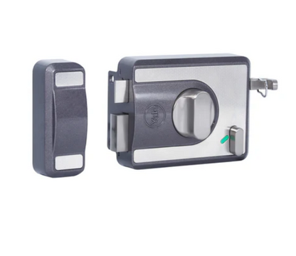CBS-Cinco Stark Series Premium Rim Main Door Lock , Knob Inside, Grey
