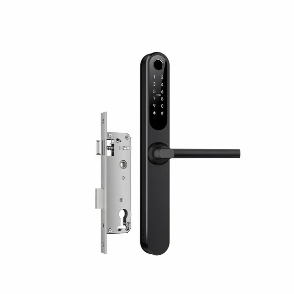 Yale YDAL-OD-BL Aluminium Profile Doors & Windows Digital Lock Suitable for Opening Door Black/Silver