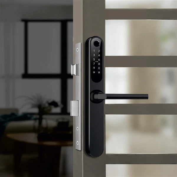 Yale YDAL-OD-BL Aluminium Profile Doors & Windows Digital Lock Suitable for Opening Door Black/Silver