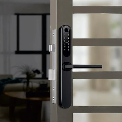 Yale YDAL-SD-SL Aluminium Profile Doors & Windows Digital fingerprint Lock, Suitable for Sliding Door, Silver/Black