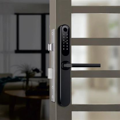 Yale YDAL-SD-SL Aluminium Profile Doors & Windows Digital fingerprint Lock, Suitable for Sliding Door, Silver/Black
