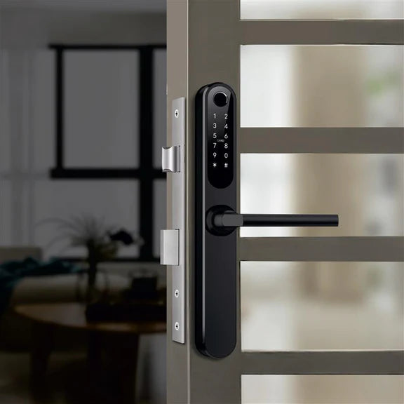 Yale YDAL-OD-BL Aluminium Profile Doors & Windows Digital Lock Suitable for Opening Door Black/Silver