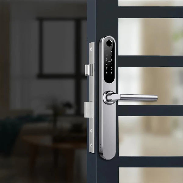 Yale YDAL-OD-BL Aluminium Profile Doors & Windows Digital Lock Suitable for Opening Door Black/Silver