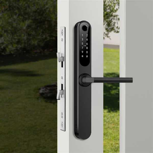 Yale YDAL-SD-SL Aluminium Profile Doors & Windows Digital fingerprint Lock, Suitable for Sliding Door, Silver/Black