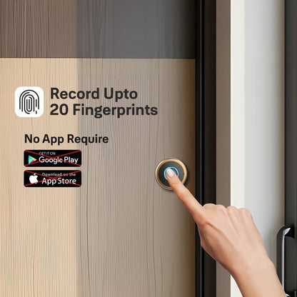Yale YLDRPC Biometric Smart Premium Wardrobe Lock - Black / Rose Gold